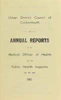 view [Report 1961] / Medical Officer of Health, Cockermouth U.D.C.