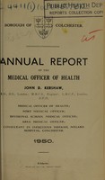 view [Report 1950] / Medical Officer of Health, Colchester Borough.