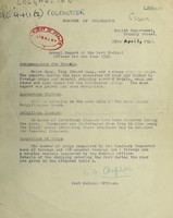 view [Report 1939] / Port Medical Officer of Health, Colchester Port Health Authority.