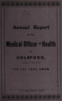 view [Report 1914] / Medical Officer of Health, Coleford U.D.C.