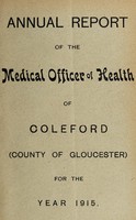 view [Report 1915] / Medical Officer of Health, Coleford U.D.C.