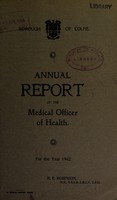 view [Report 1942] / Medical Officer of Health, Colne U.D.C. / Borough.