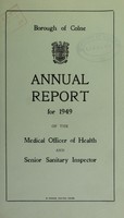 view [Report 1949] / Medical Officer of Health, Colne U.D.C. / Borough.