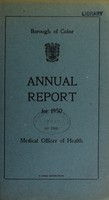 view [Report 1950] / Medical Officer of Health, Colne U.D.C. / Borough.