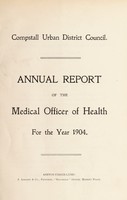 view [Report 1904] / Medical Officer of Health, Compstall U.D.C.