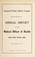 view [Report 1908] / Medical Officer of Health, Compstall U.D.C.
