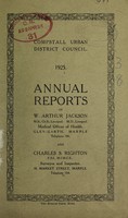 view [Report 1925] / Medical Officer of Health, Compstall U.D.C.