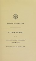view [Report 1939] / Medical Officer of Health, Congleton Borough.