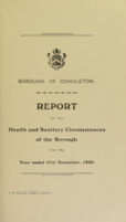 view [Report 1950] / Medical Officer of Health, Congleton Borough.