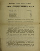 view [Report 1898] / Medical Officer of Health, Congleton R.D.C.