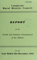 view [Report 1951] / Medical Officer of Health, Congleton R.D.C.