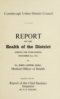 view [Report 1952] / Medical Officer of Health, Conisbrough U.D.C.