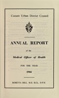 view [Report 1966] / Medical Officer of Health, Consett U.D.C.