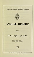 view [Report 1970] / Medical Officer of Health, Consett U.D.C.