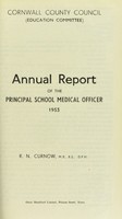 view [Report 1953] / School Health Service, Cornwall County Council.