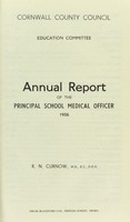 view [Report 1956] / School Health Service, Cornwall County Council.