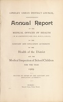 view [Report 1909] / Medical Officer of Health, Coseley U.D.C.