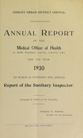 view [Report 1930] / Medical Officer of Health, Coseley U.D.C.