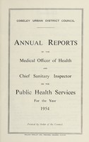 view [Report 1954] / Medical Officer of Health, Coseley U.D.C.