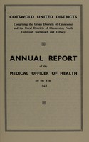 view [Report 1969] / Medical Officer of Health, Cotswold United Districts (Cirencester U.D.C., Cirencester R.D.C., North Cotswold R.D.C., Northleach R.D.C., Tetbury R.D.C.).