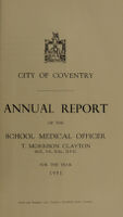 view [Report 1951] / School Medical Officer of Health, Coventry.