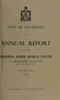 view [Report 1954] / School Medical Officer of Health, Coventry.