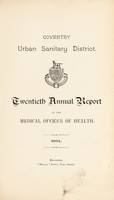 view [Report 1894] / Medical Officer of Health, Coventry County & City.