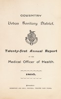 view [Report 1895] / Medical Officer of Health, Coventry County & City.