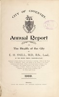 view [Report 1909] / Medical Officer of Health, Coventry County & City.