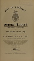 view [Report 1914] / Medical Officer of Health, Coventry County & City.