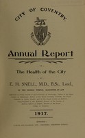 view [Report 1917] / Medical Officer of Health, Coventry County & City.