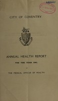 view [Report 1941] / Medical Officer of Health, Coventry County & City.