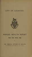 view [Report 1946] / Medical Officer of Health, Coventry County & City.