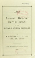 view [Report 1945] / Medical Officer of Health, Cowes U.D.C.