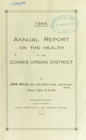 view [Report 1946] / Medical Officer of Health, Cowes U.D.C.