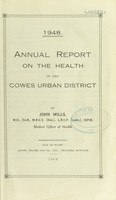 view [Report 1948] / Medical Officer of Health, Cowes U.D.C.