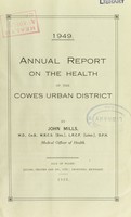 view [Report 1949] / Medical Officer of Health, Cowes U.D.C.