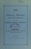 view [Report 1953] / Medical Officer of Health, Cowes U.D.C.