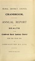 view [Report 1914] / Medical Officer of Health, Cranbrook R.D.C.