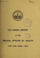 view [Report 1959] / Medical Officer of Health, Cranbrook R.D.C.