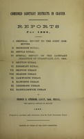 view [Report 1894] / Medical Officer of Health, Craven (Combined) Sanitary Districts.