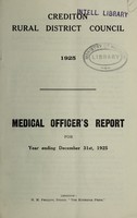 view [Report 1925] / Medical Officer of Health, Crediton R.D.C.