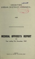 view [Report 1937] / Medical Officer of Health, Crediton U.D.C.