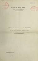 view [Report 1939] / Medical Officer of Health, Cricklade & Wootton Bassett R.D.C.