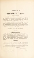 view [Report 1898] / Medical Officer of Health, Cromer U.D.C.