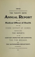 view [Report 1910] / Medical Officer of Health, Cromer U.D.C.