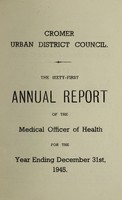 view [Report 1945] / Medical Officer of Health, Cromer U.D.C.