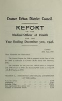 view [Report 1946] / Medical Officer of Health, Cromer U.D.C.