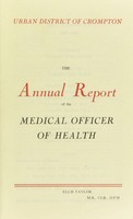 view [Report 1951] / Medical Officer of Health, Crompton U.D.C.