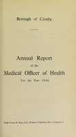 view [Report 1946] / Medical Officer of Health, Crosby Borough.